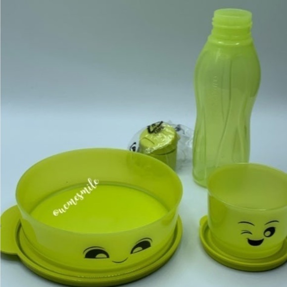 Tupperware Smiley Emoji Lunch Set - Picture 2 of 3